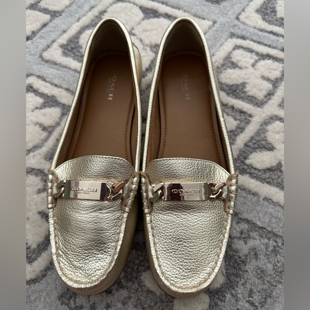 Coach Metallic Gold Women's Loafers